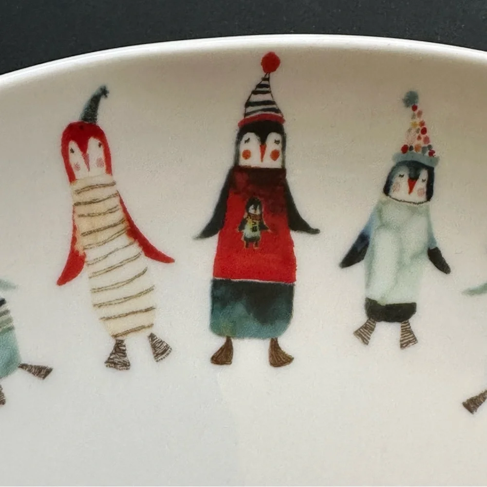 Williams Sonoma Natale Holiday Penguin Plate - Picture 6 of 10
